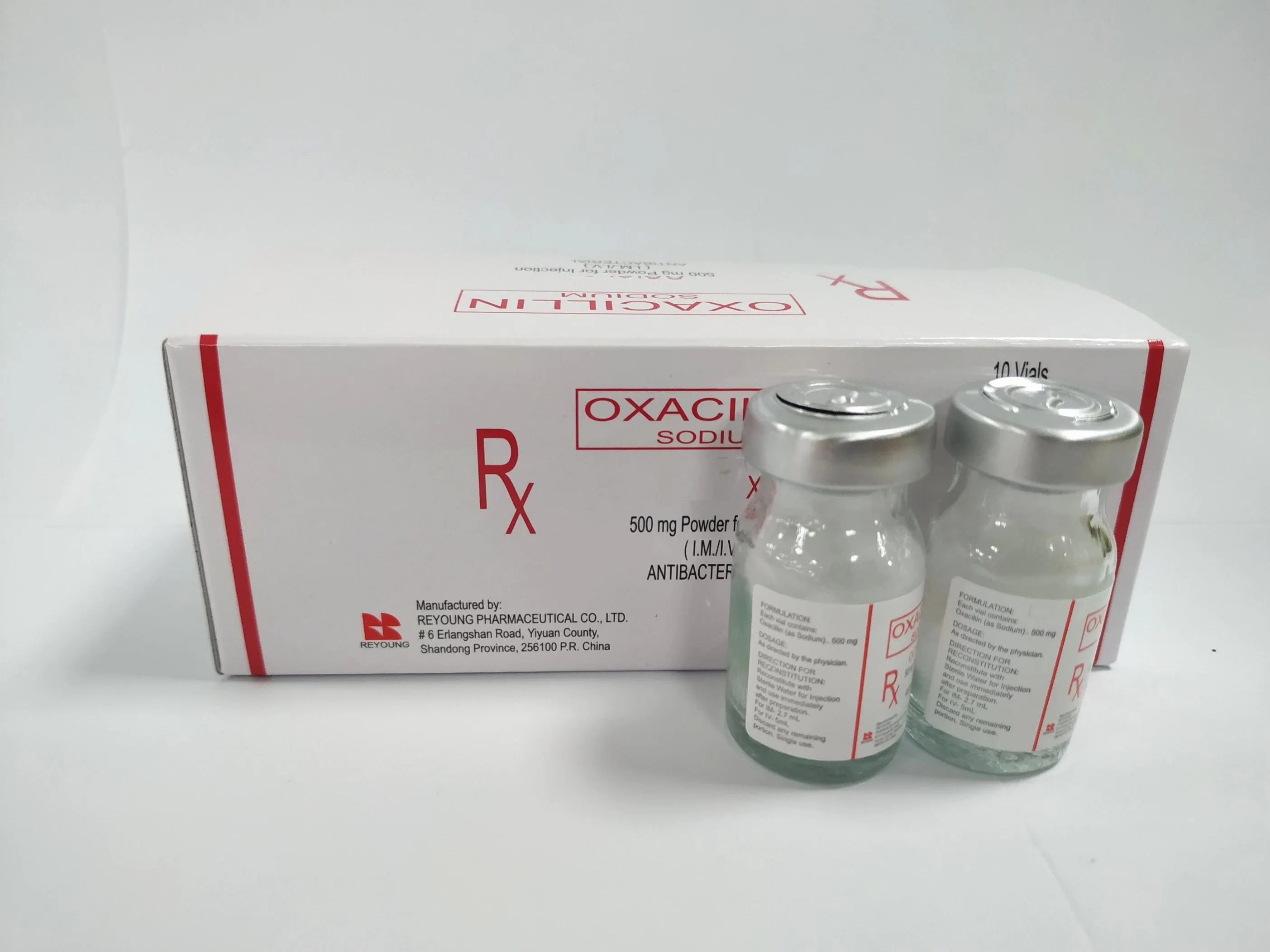 Высокое качество Oxacillin натрия для впрыска фармацевтической 500mg с сертификат GMP