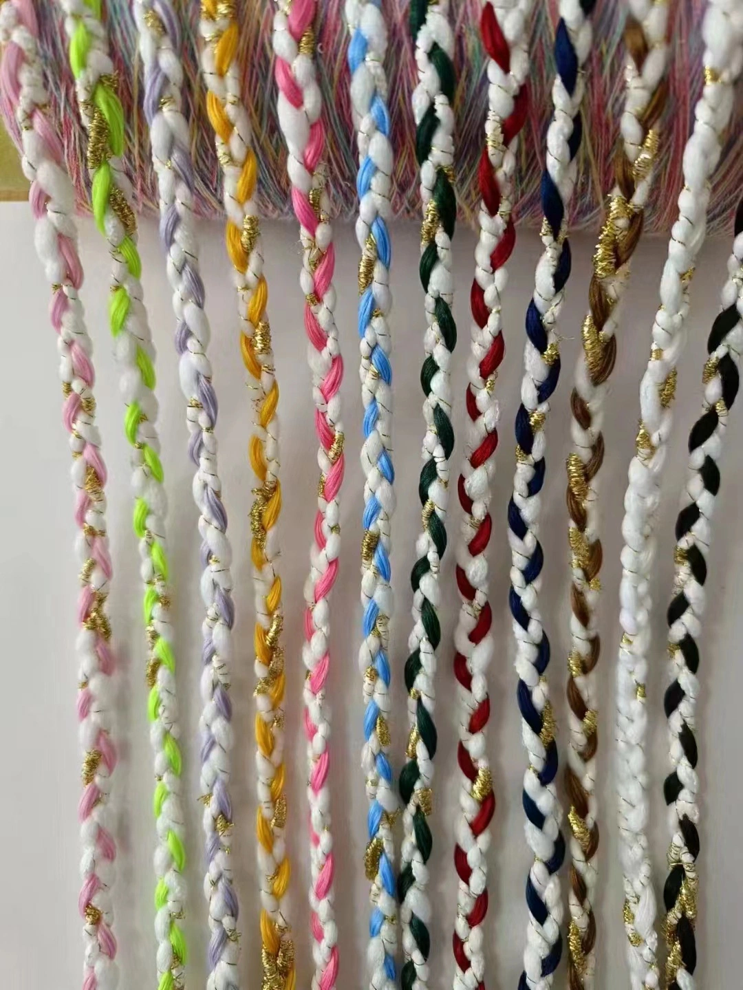 1,5cm Baumwolle Geflecht Webband Twisted Rope DIY Schal Schmuck Bekleidung Home Handwerk Nähzubehör Spitze