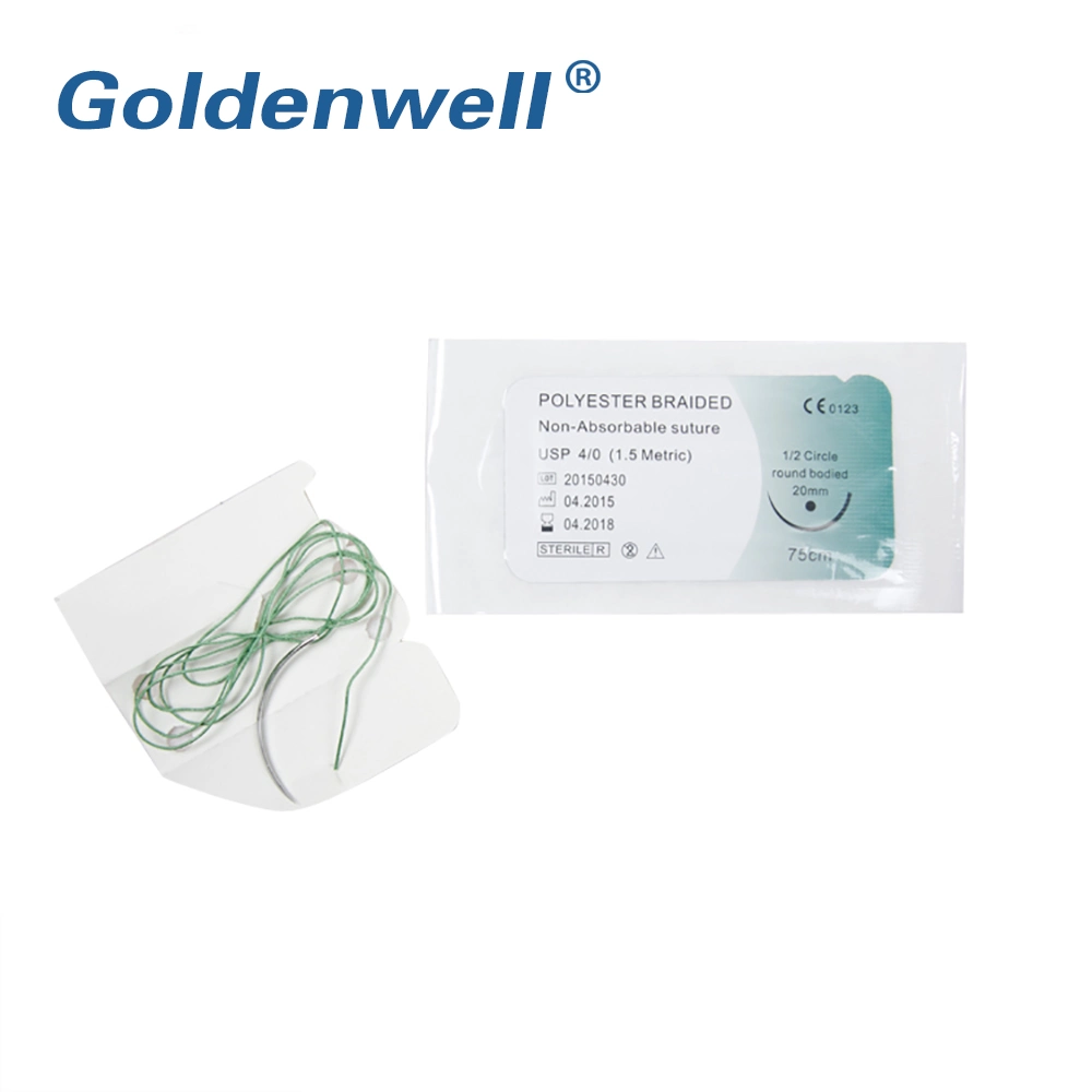 Pdo/PGA/Pgla Synthetic Absorbable Disposable Medical Suture with Needle