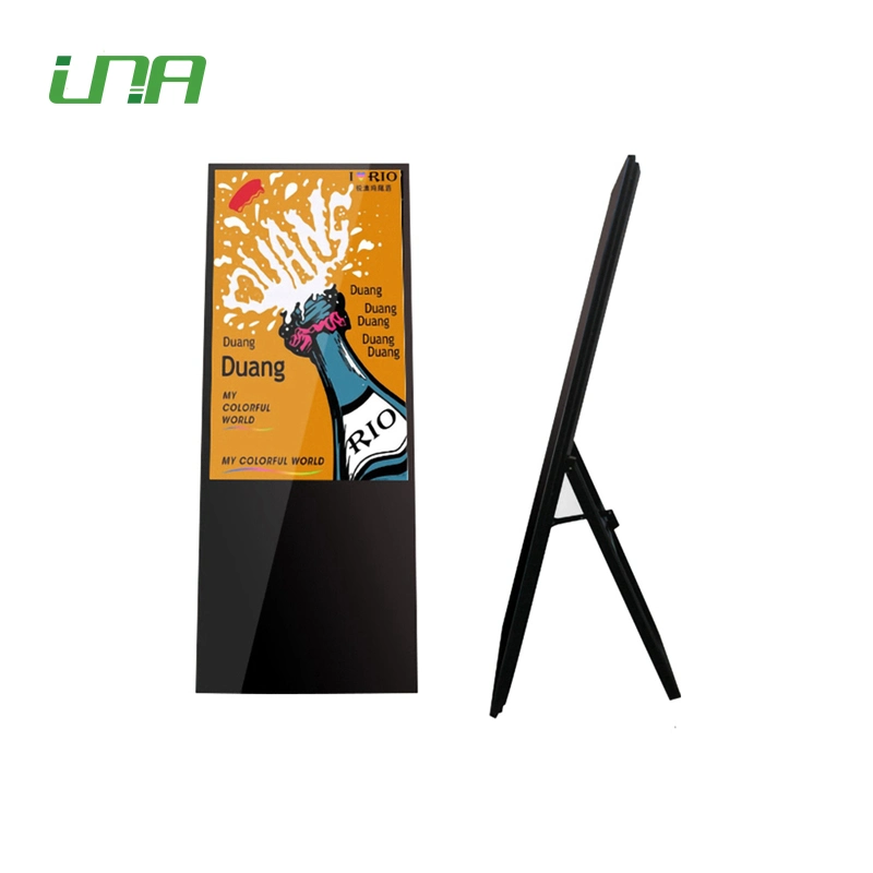 Reproductor multimedia de pantalla digital LCD de red 43inch WiFi 4G plegable Quiosco de pantalla de anuncios