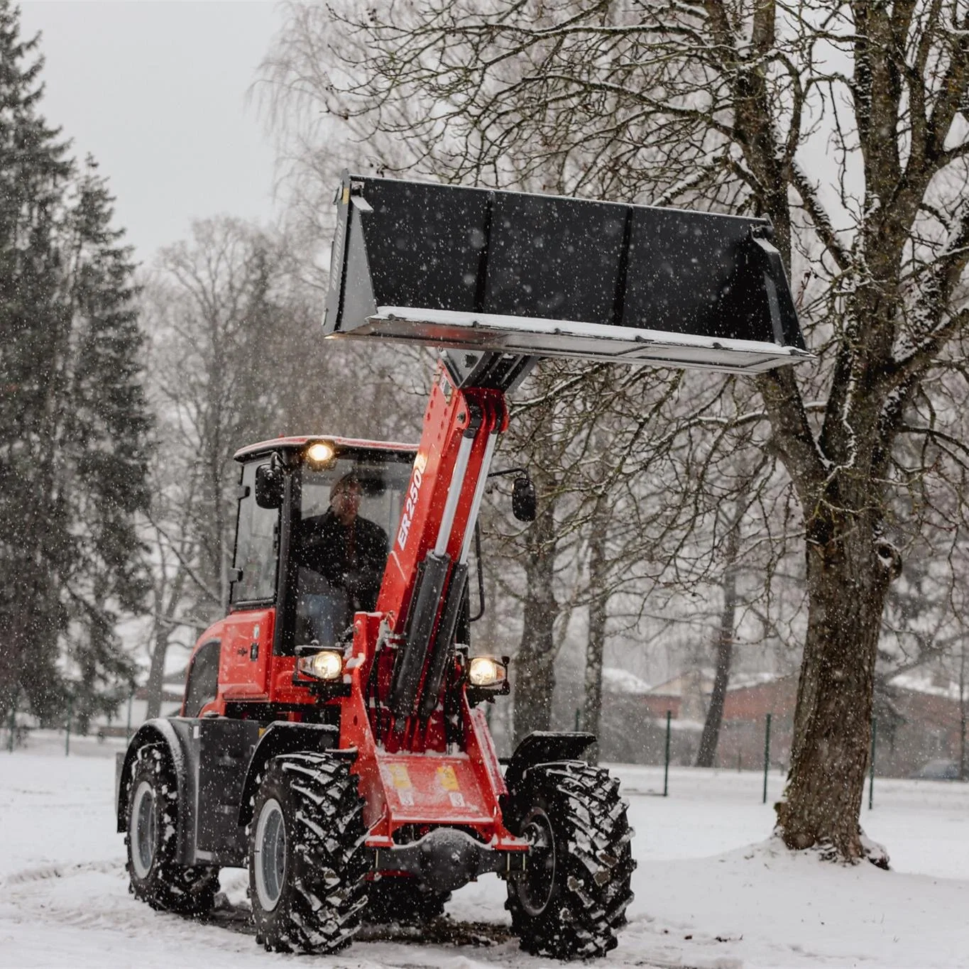 Everun CE-zugelassener 2,5t Er2500 Micro Telehandler Multifunktions-Kleindiesel Bucket Compact Telescopic Mini-Radlader