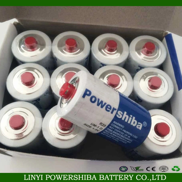 Non Rechargeable Battery OEM Accepted R20 D 1.5V Sum1 Carbon Zinc Dry Battery for Radio Use