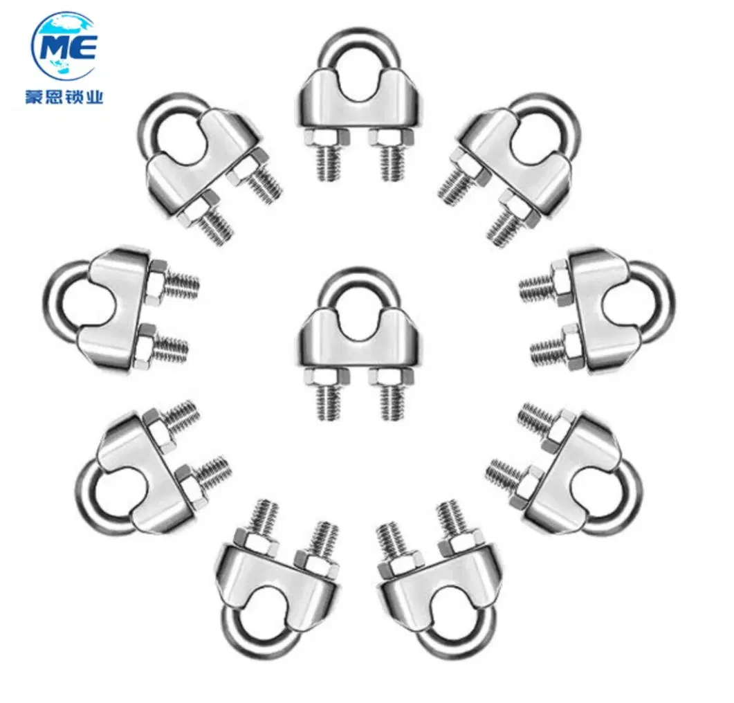 Galvanized U-Shaped Steel Wire Rope Lock Head Clamp Head Buckle