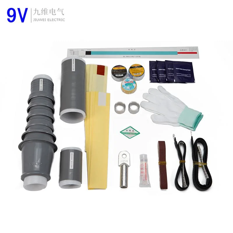 Silicone Rubber Gray Cable Accessories Cold Shrinkable Termination Kits Straight Joint