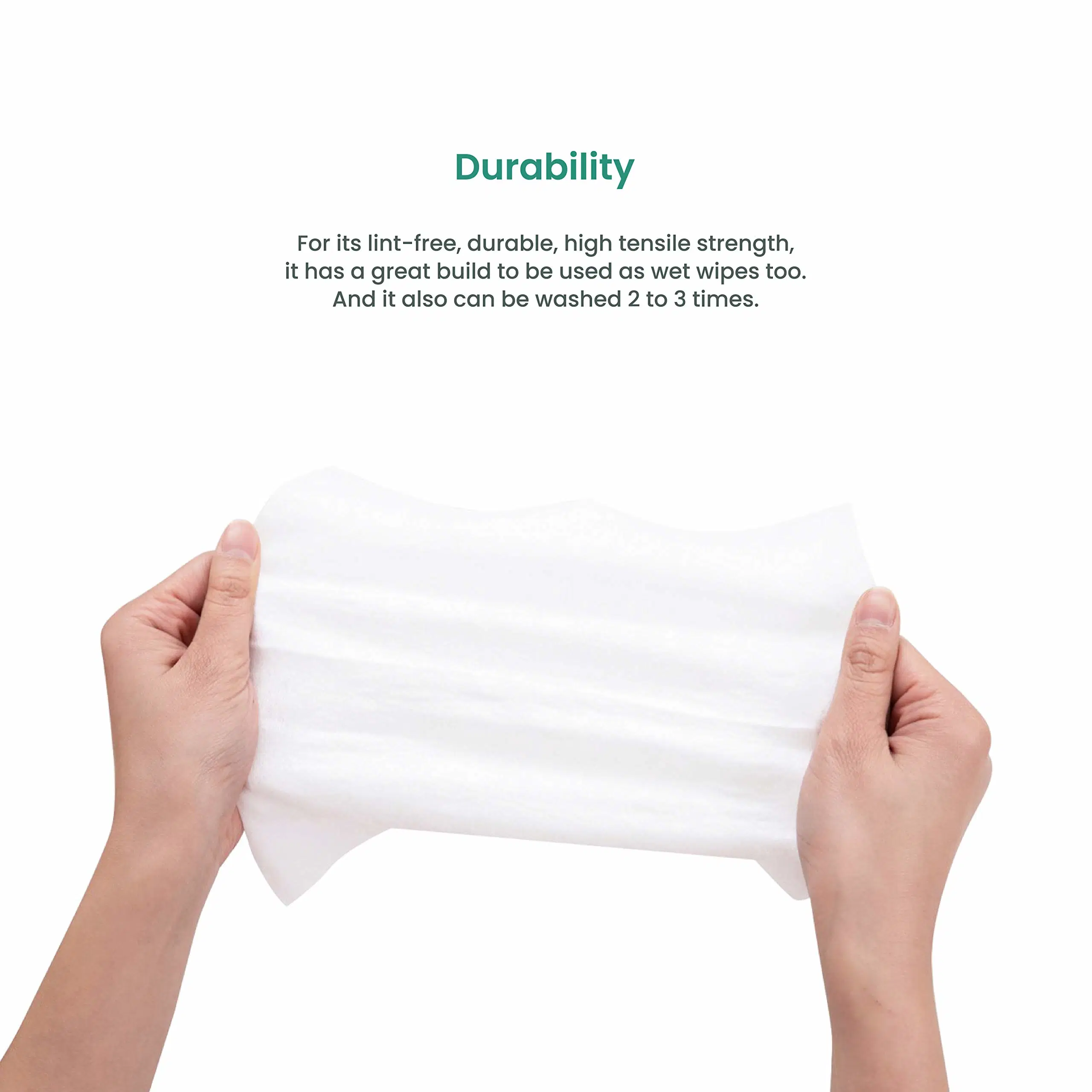 Serviette de beauté serviette de toilette jetable serviette de toilette sèche et humide Essuyez le visage et les mains