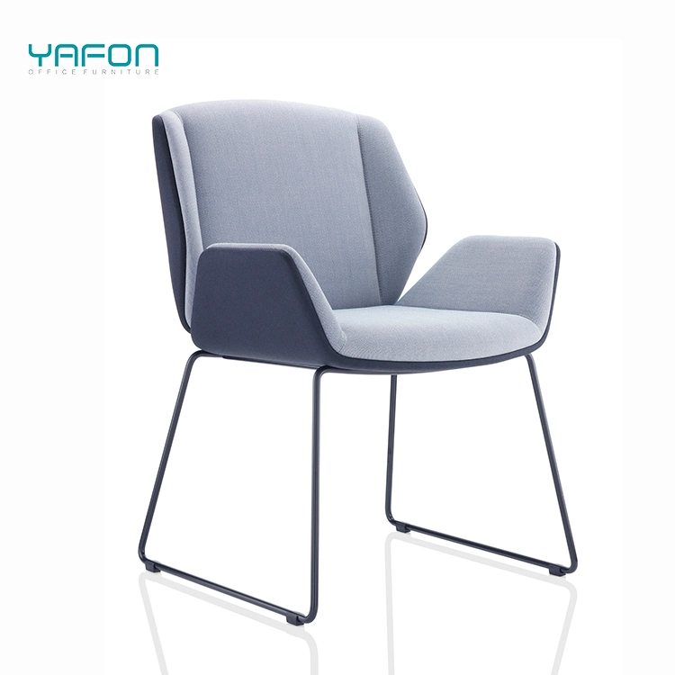 Hochwertige Büromöbel Moderne Massivholz Beine Stoff Arm Sessel Freizeit Stuhl