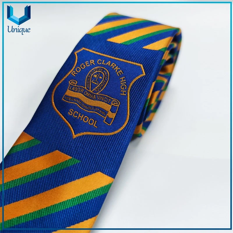 Mayorista personalizado Alta calidad Negro/Azul/Rosa/Rojo hombres′ S Tie de seda Jaquejado de jacquard de negocios, logotipo personalizado Escuela Tie