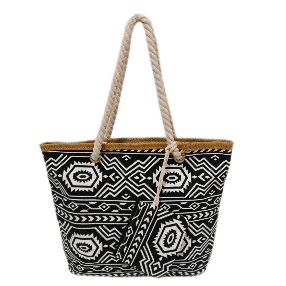 Fashion Lady New Design Women Canvas Tote Handbags Over Size Beach Bags