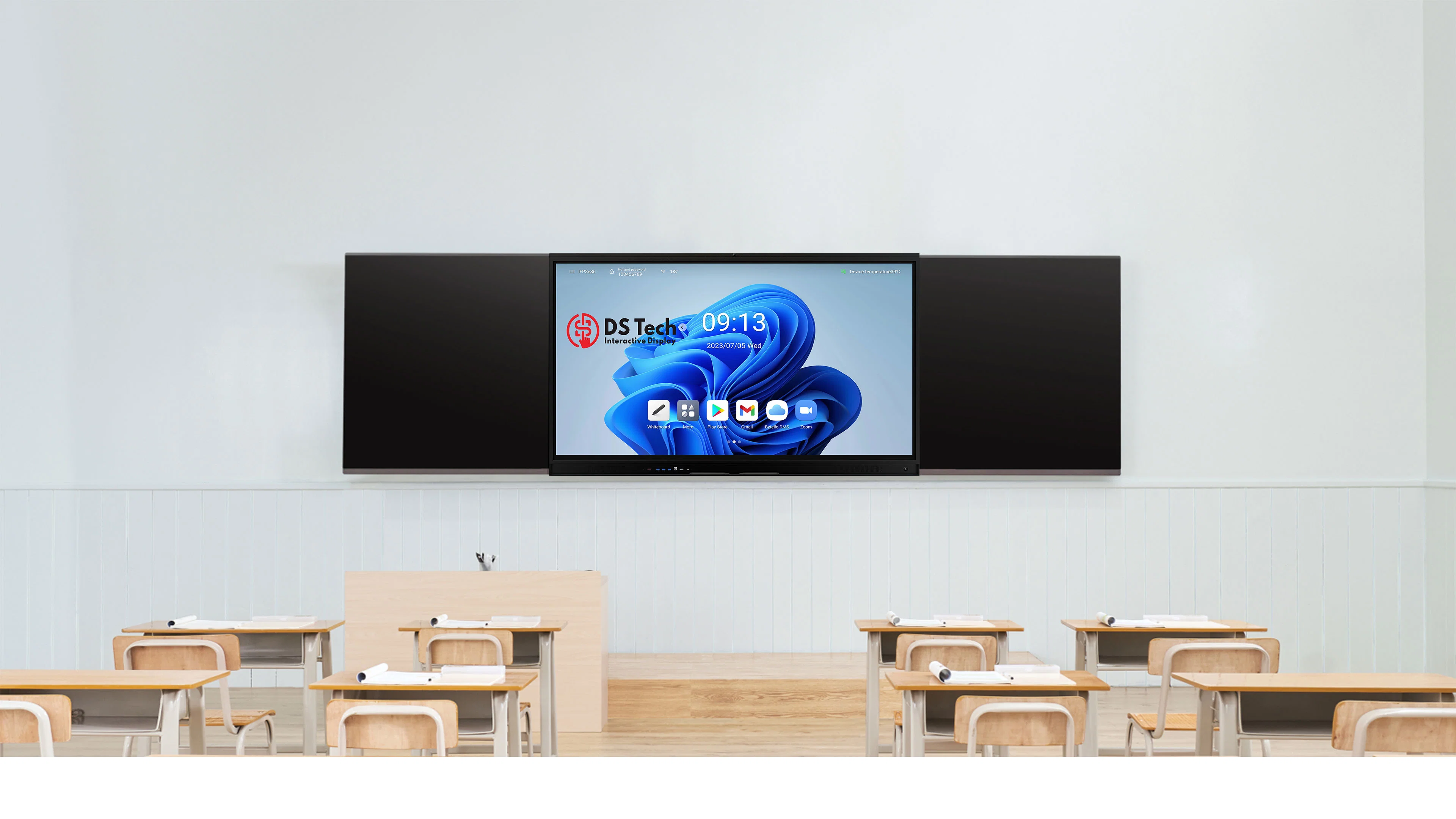 86 Inch Education Android 11.0 /13.0 Interactive Blackboard Dual System Capacitive Smart Chalkboard smartboard interactive flat panel interactive flat board