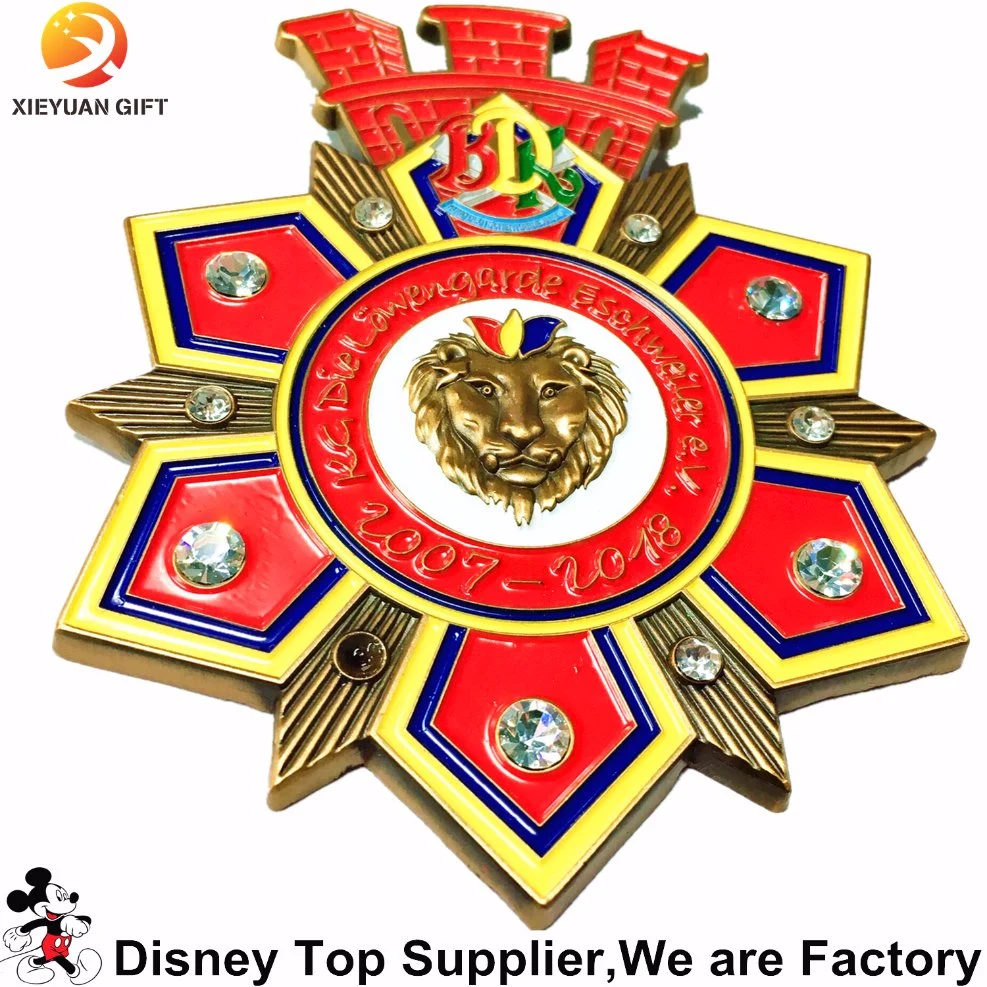 Original Factory Custom Logo Clothing Decoration Police Military Soft and Hard Honor Badge Pin Medal