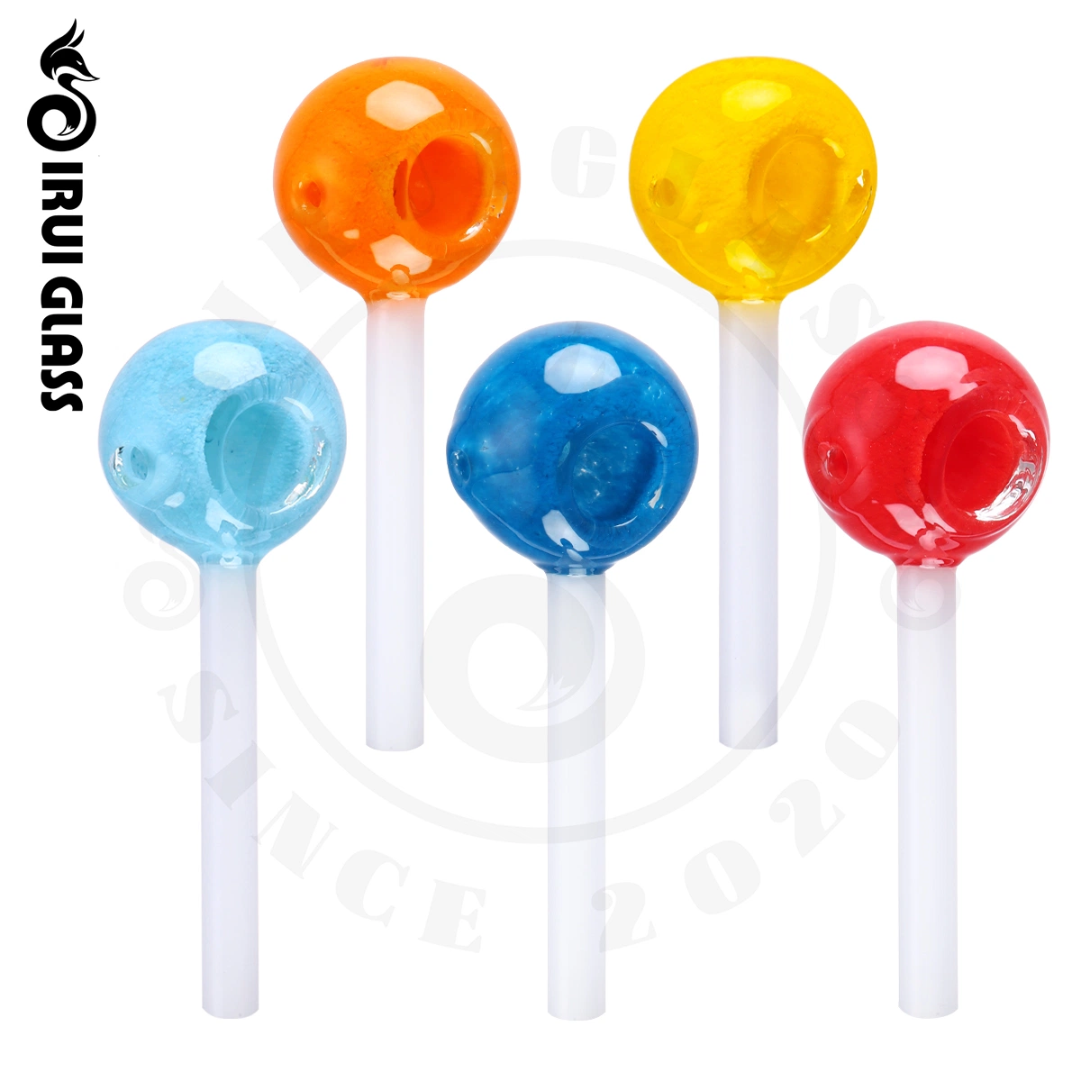 Sirui Heady Lollipop estilo vidrio tubo de mano vidrio tubo de agua Tubo de vidrio para fumar tubo de tabaco tubo de mano vidrio para fumar agua Accesorios para fumar en tuberías para uso de hierbas