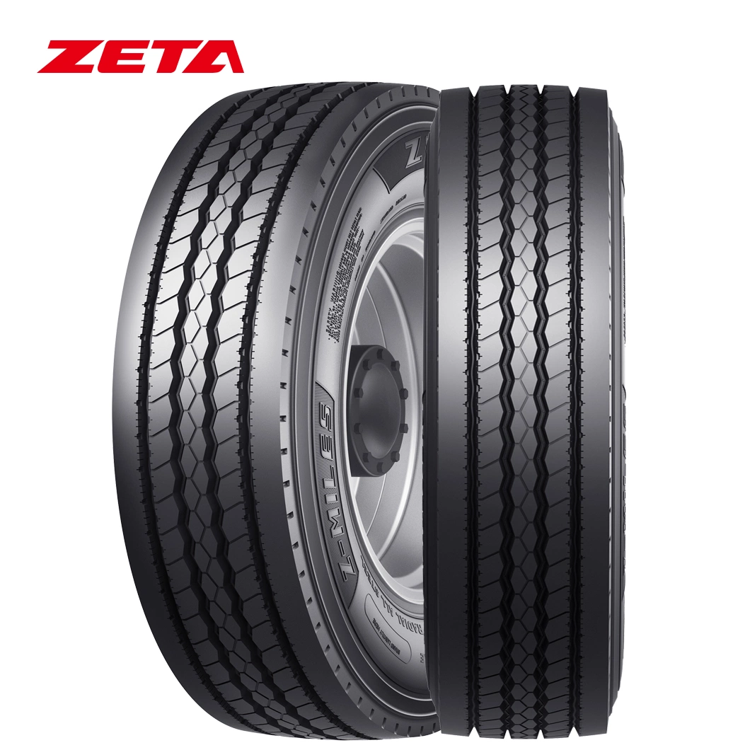 All Steel Radial Truck Tyre Zeta Brand TBR Made in Thailand 11r22.5 12r22.5 11r24.5 315/80r22.5 295/75r22.5 385/65r22.5 1200r24 Saso 3pmsf Factory in Thailand