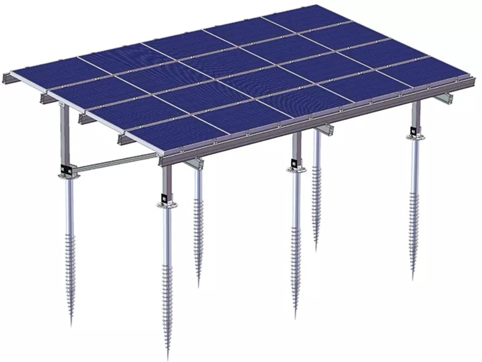 Alumínio Solar telheiro para Estacionamento do sistema de fixação com a fundação de concreto