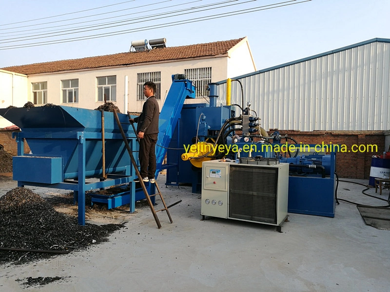 Horizontal Copper Filings File Dust Briquetting Machine Line