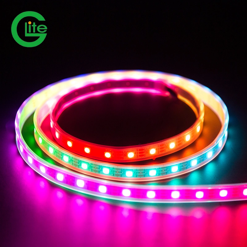 Glite IP20 Addressable 60 2812 IP65/IP67/IP68 Flexible Light Best Selling Strip Ws2812b LED Lighting