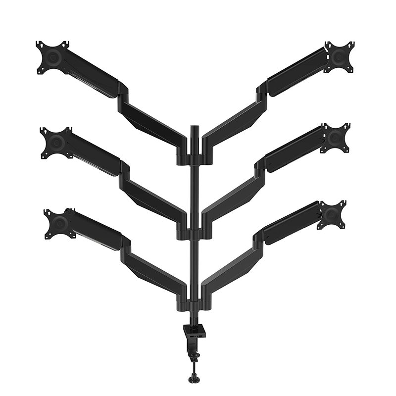 تركيب ست شاشات بأذرع قابلة للضبط، تركيب سهل، توفير للمساحة