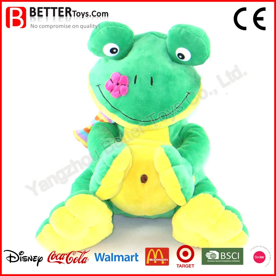 New Design Stuffed Frog Soft Plush Toy for Baby Kids