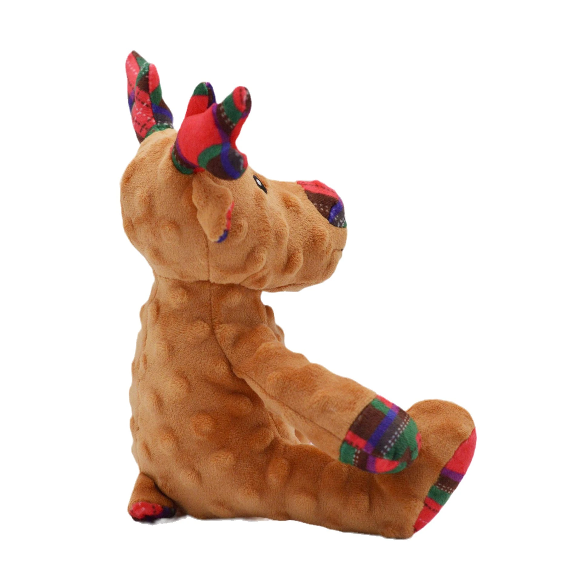 La nueva mascota de la Navidad de juguetes de peluche personalizado alces Chew Toy con Squeaker