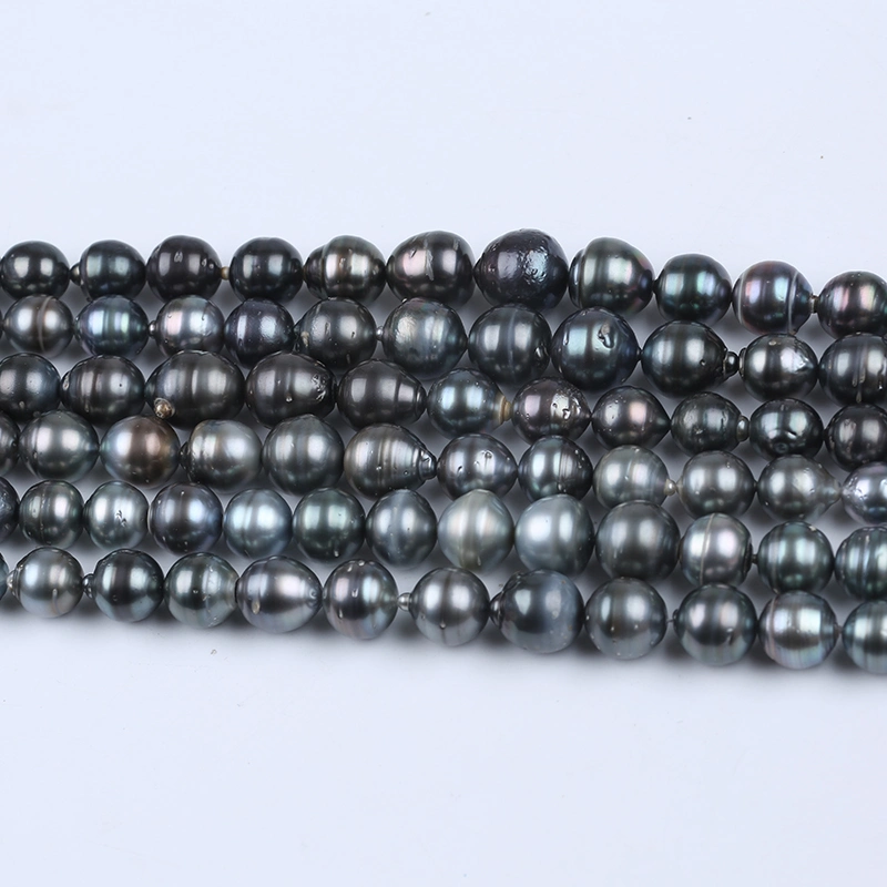 Bonne qualité 12-16mm Tahiti Black Pearl pour la fabrication de bijoux