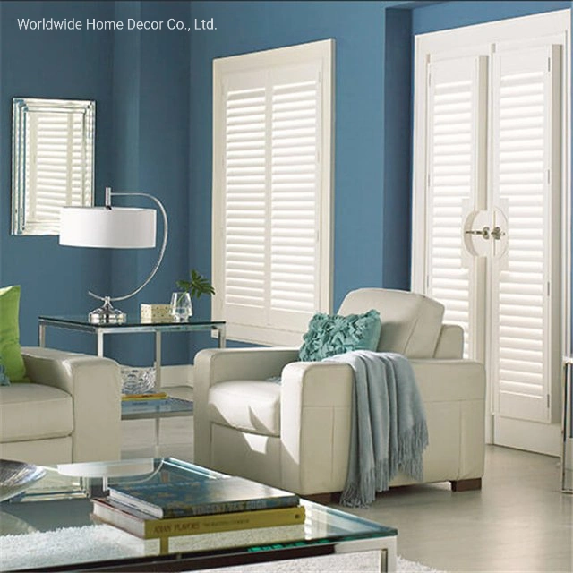 China Manufacture French Door Windows Security Plantation Shutters