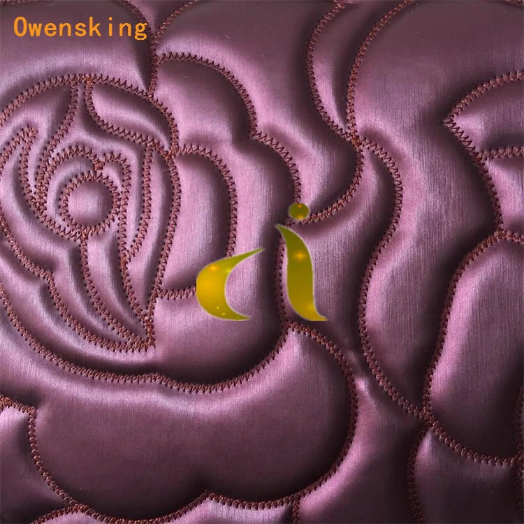 Fashion Embroidery Artificial PVC PU Leather for Sofa Decoration Furniture Sofa Seat Bed