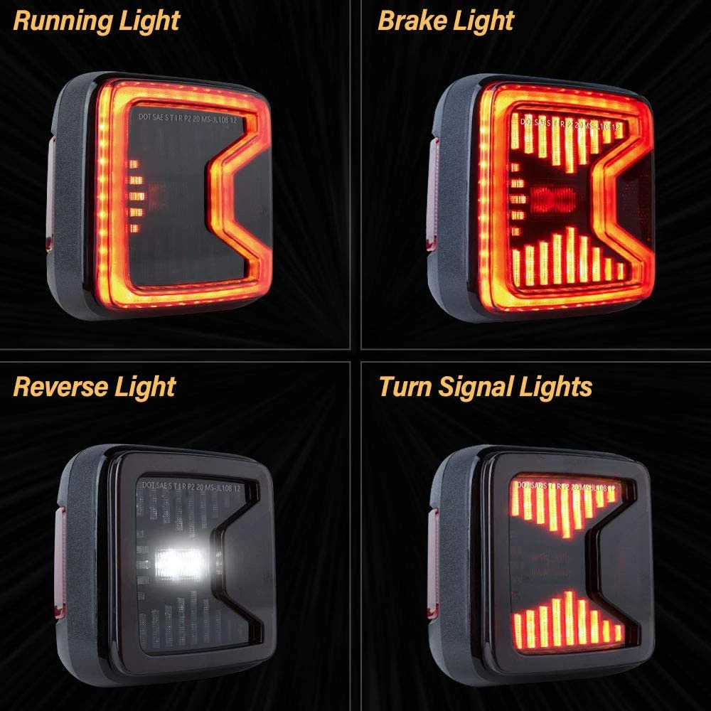 LED Tail Lamp Rear Light Tail Light for Jeep Ji