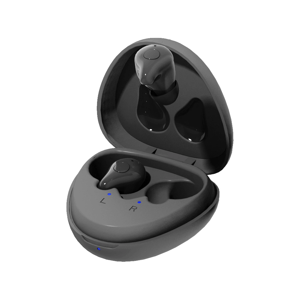 Mejor Earsmate Miniture Audífono recargable productos Bluetooth precio de fábrica en espiga 2 comidas WiFi ayudar a sordos oídos hipoacusia