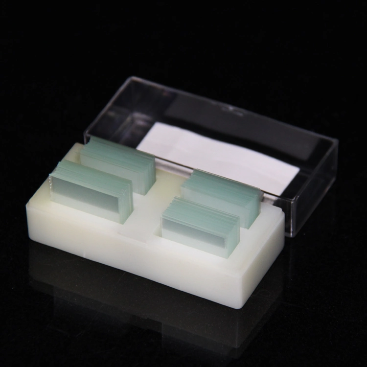 Cubierta de vidrio desechable para microscopio de laboratorio