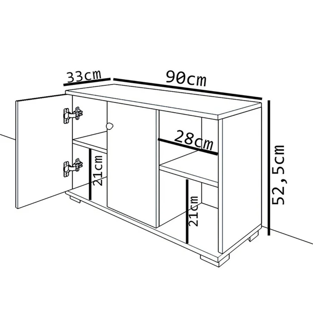 Novo design minimalista armário de cozinha Foyer Corredor Rack da sapata de armazenamento