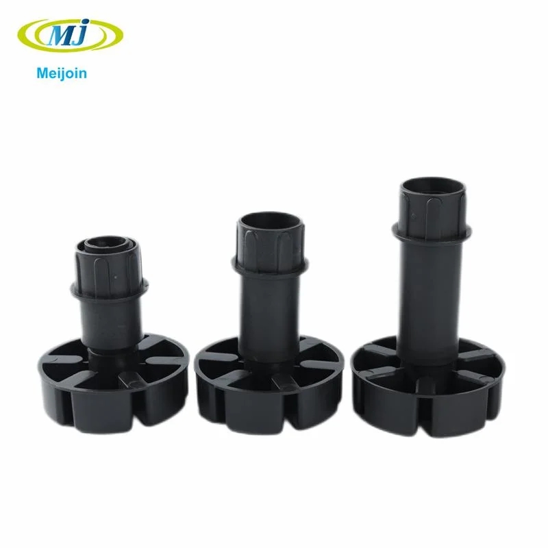 Black 90-130mm Screw on Type Hot Sale Kitchen Plinth Cupboard Foot