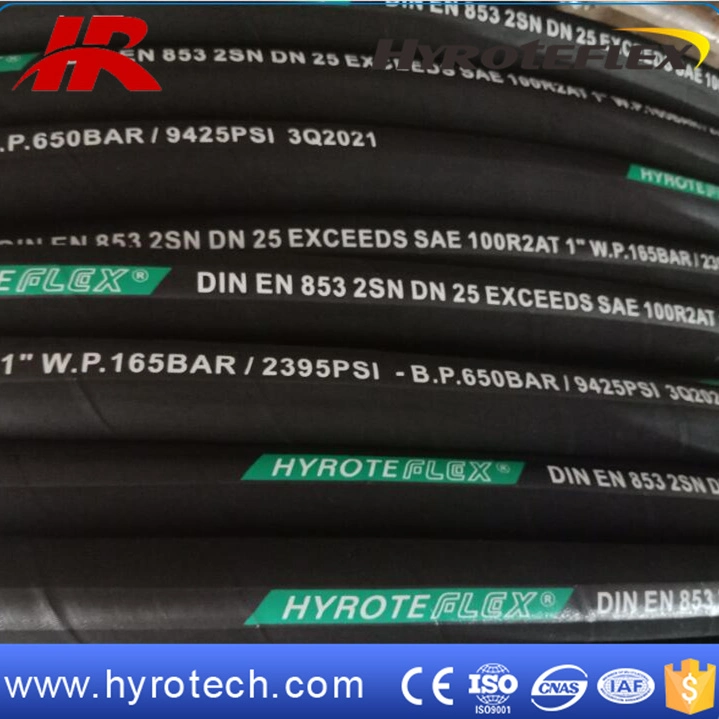 Pressure Oil Resistant Hydraulic Rubber Hose DIN En 853 2sn