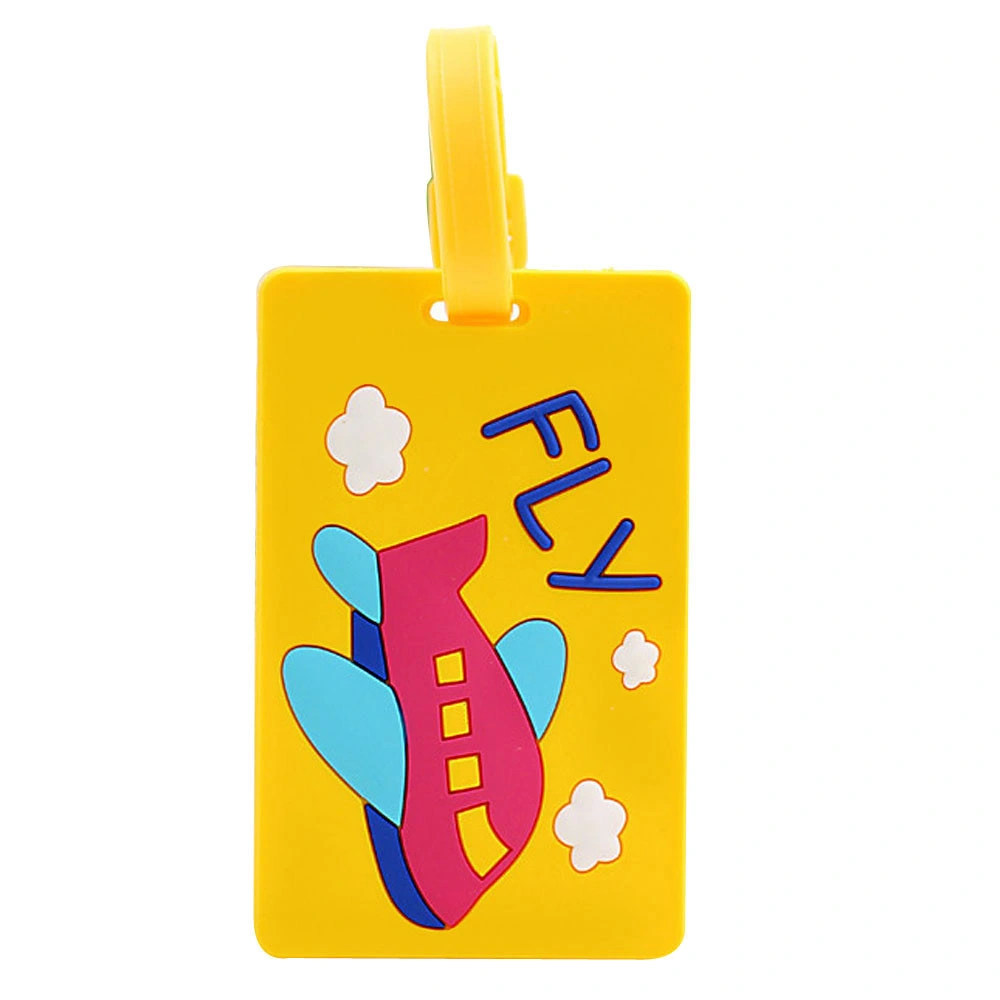 Custom Lovely Cartoon Design PVC Luggage Tag for Advertising Gift