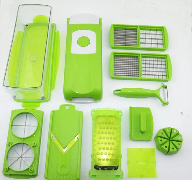 13PCS Súper Plus máquina de cortar vegetal de frutas Peeler Slicer Cortador Chopper Más agradable Rallador Conjunto No. G-F13