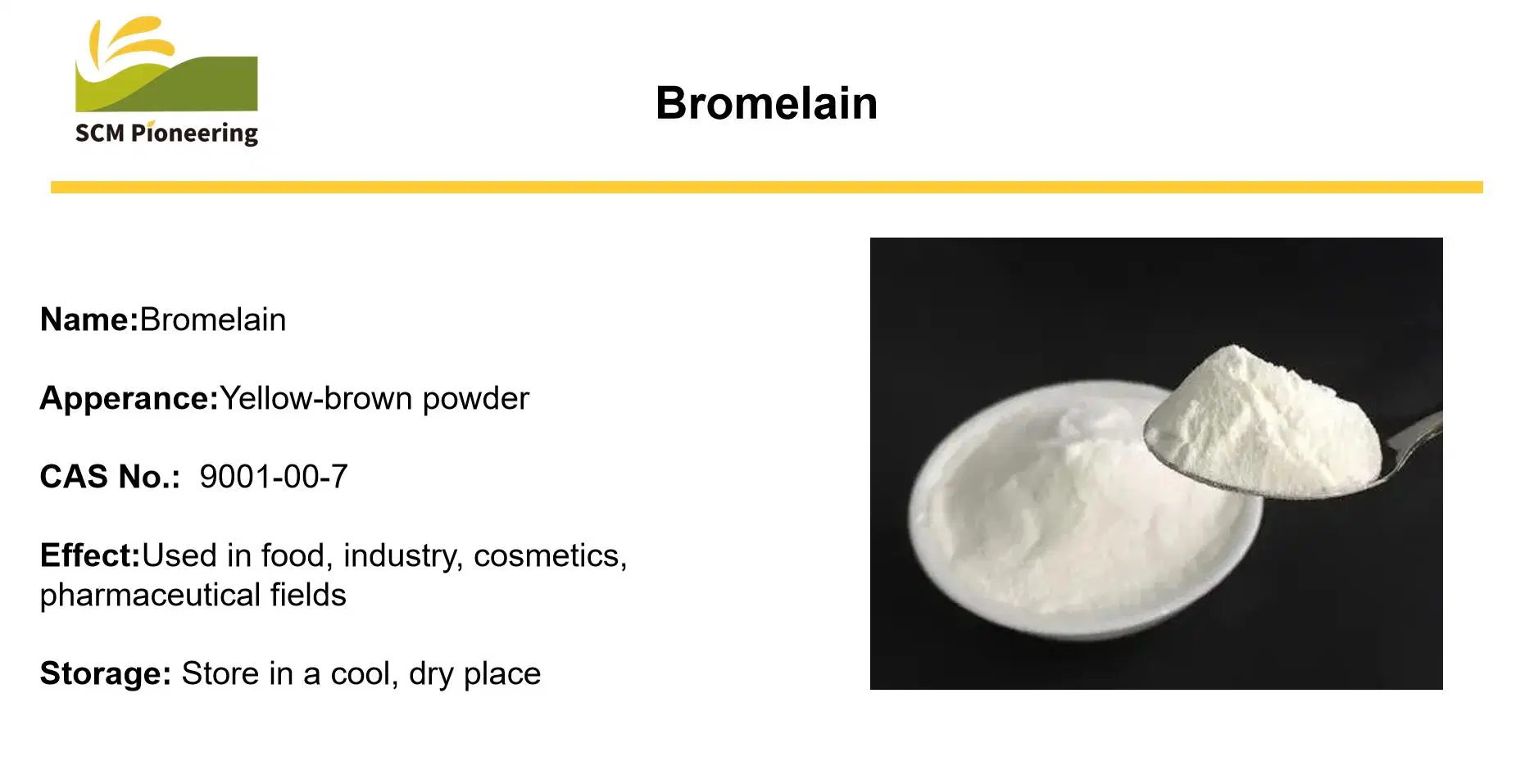 Los aditivos alimentarios naturales gdu 1200 Extracto de piña bromelina en polvo para Alimentos, Medicamentos y Productos Sanitarios No CAS 9001-00-7