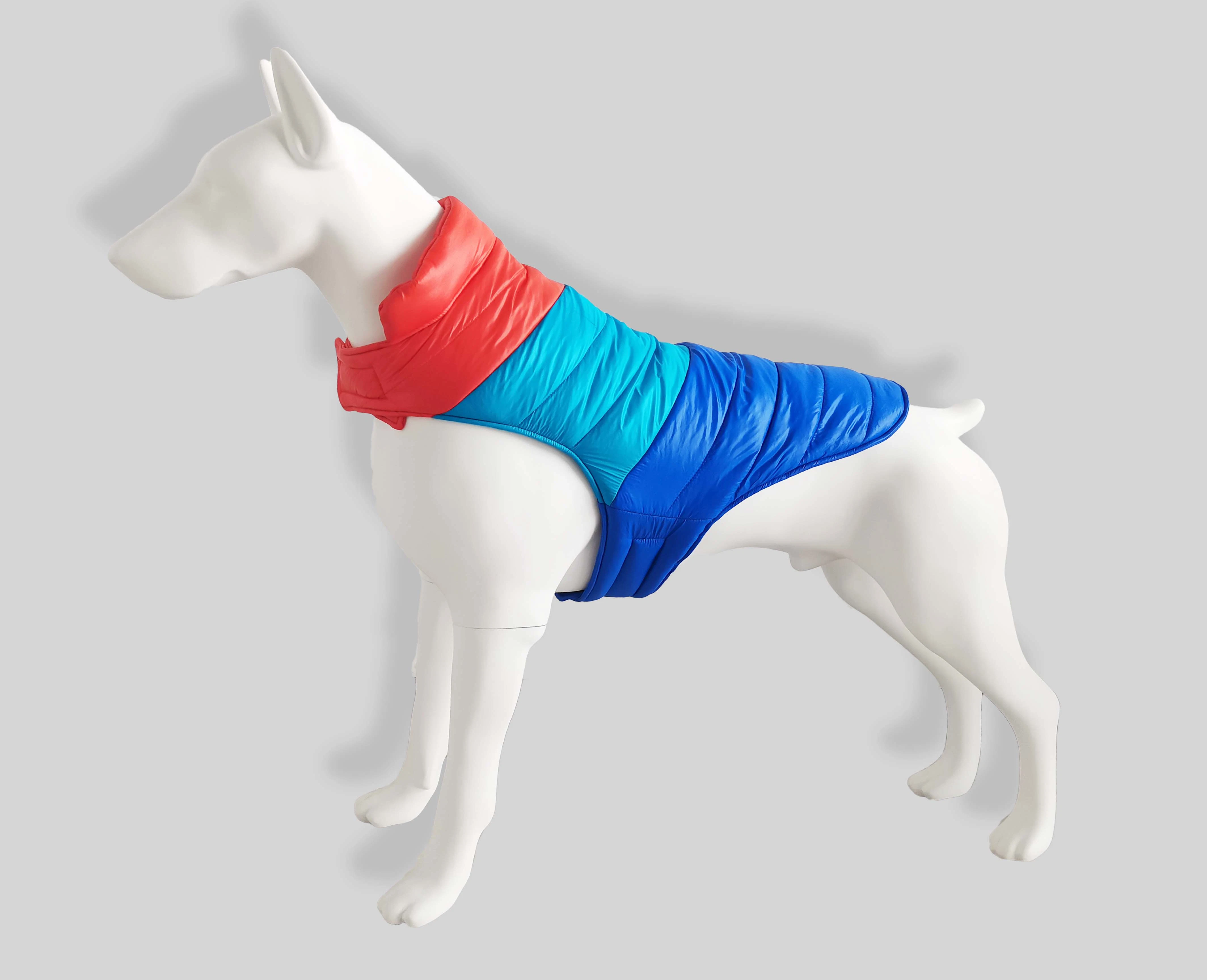 La calidad Quilting Constrast-Color New-Arrival Moda Invierno caliente Chaleco reversible de perro mascota prendas de vestir ropa de abrigo abajo