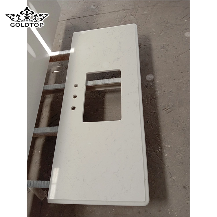 Ogee, Bullnose, aliviado, Biselado de Cuarzo blanco de Carrara Engineered Stone superficie sólida para la encimera/Vanidad Top/tablero/encimera