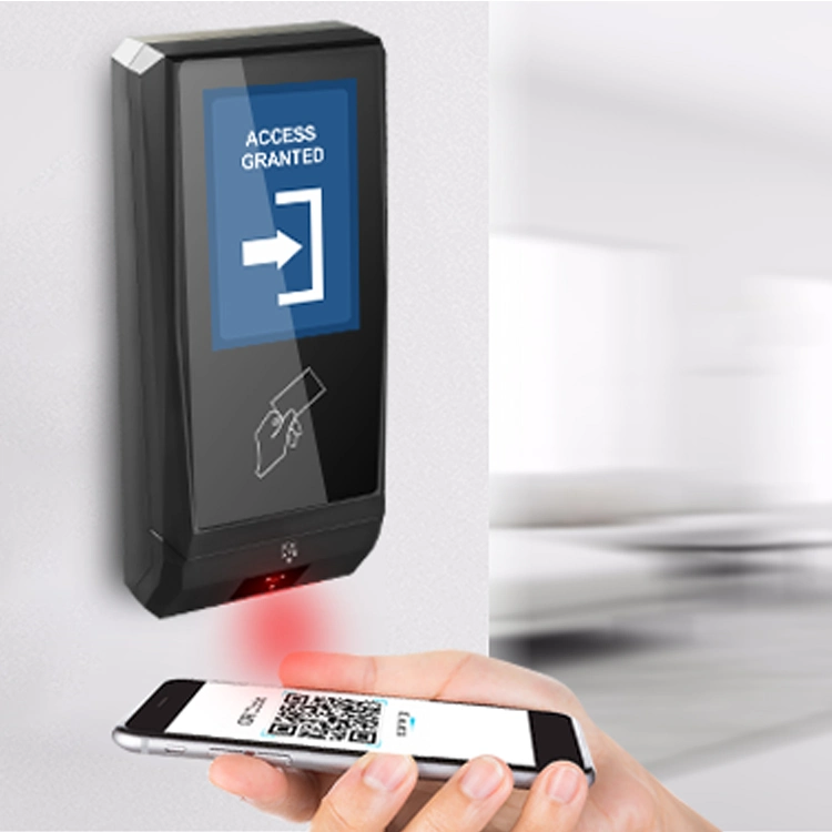 El bar Blue Tooth Escáner Tcpip máquina grabadora RFID y el código QR el tiempo la asistencia del sistema de acceso a la puerta de terminales