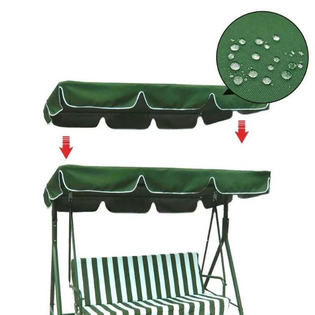 Seat Cushion Cover Fabric Freestanding Outside Shade Sail Swing Canopy Seat Top Cover Replacement Bl19255