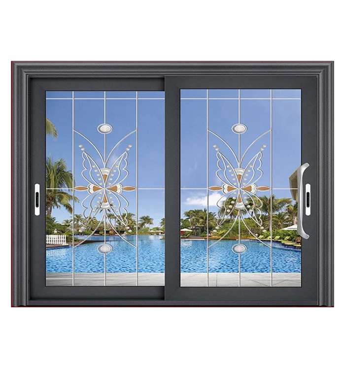 Fenêtre style américain verre réfléchissant aluminium étanche fenêtre coulissante Et portes