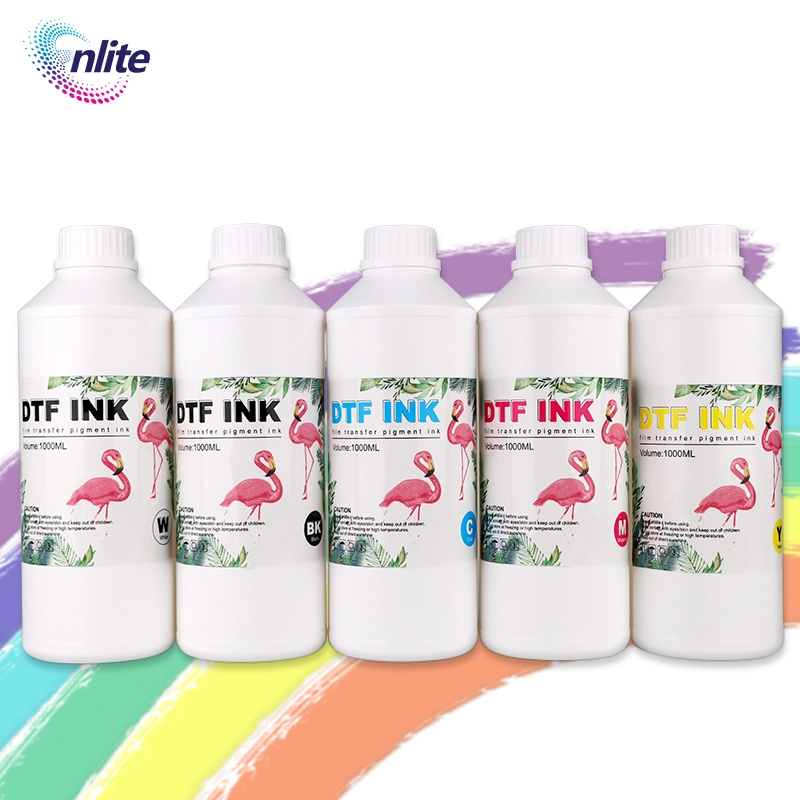 Green Color Printer Bottles F Color Dtf Inks 1 Litre Tinta Premium Unic Circulation Pump Dual Printhead Dtf Inks 1 Litre