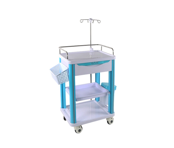 Emergency Trolley Medical Plastic Emergency Cart New Products Hospital Trolley Function