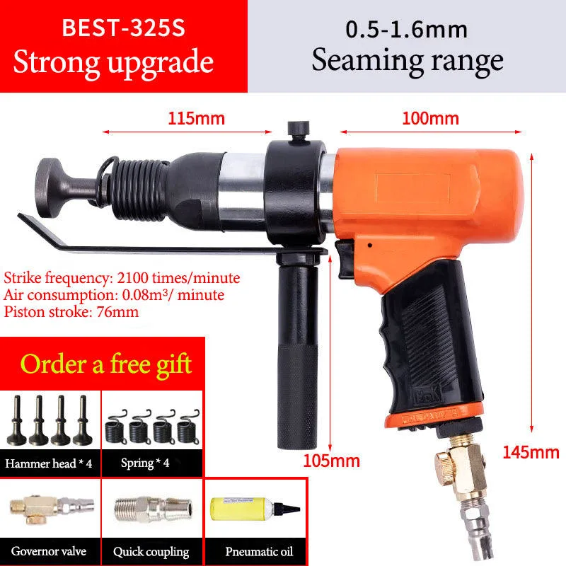 Pistola de ar portátil profissional com martelo pneumático para remoção de ferrugem pequena Ferramenta pneumática de corte, cinzel