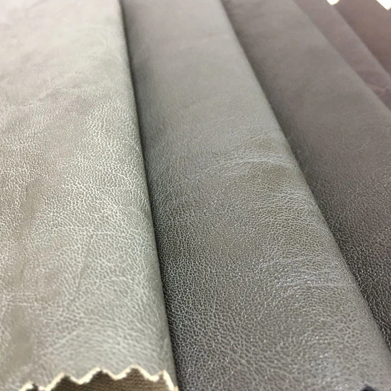 Hot Sale Home Textile Faux PVC PU Garment Rexine Artificial Synthetic Leather Fabric for Sofa Chair Furniture Jacket- Sola