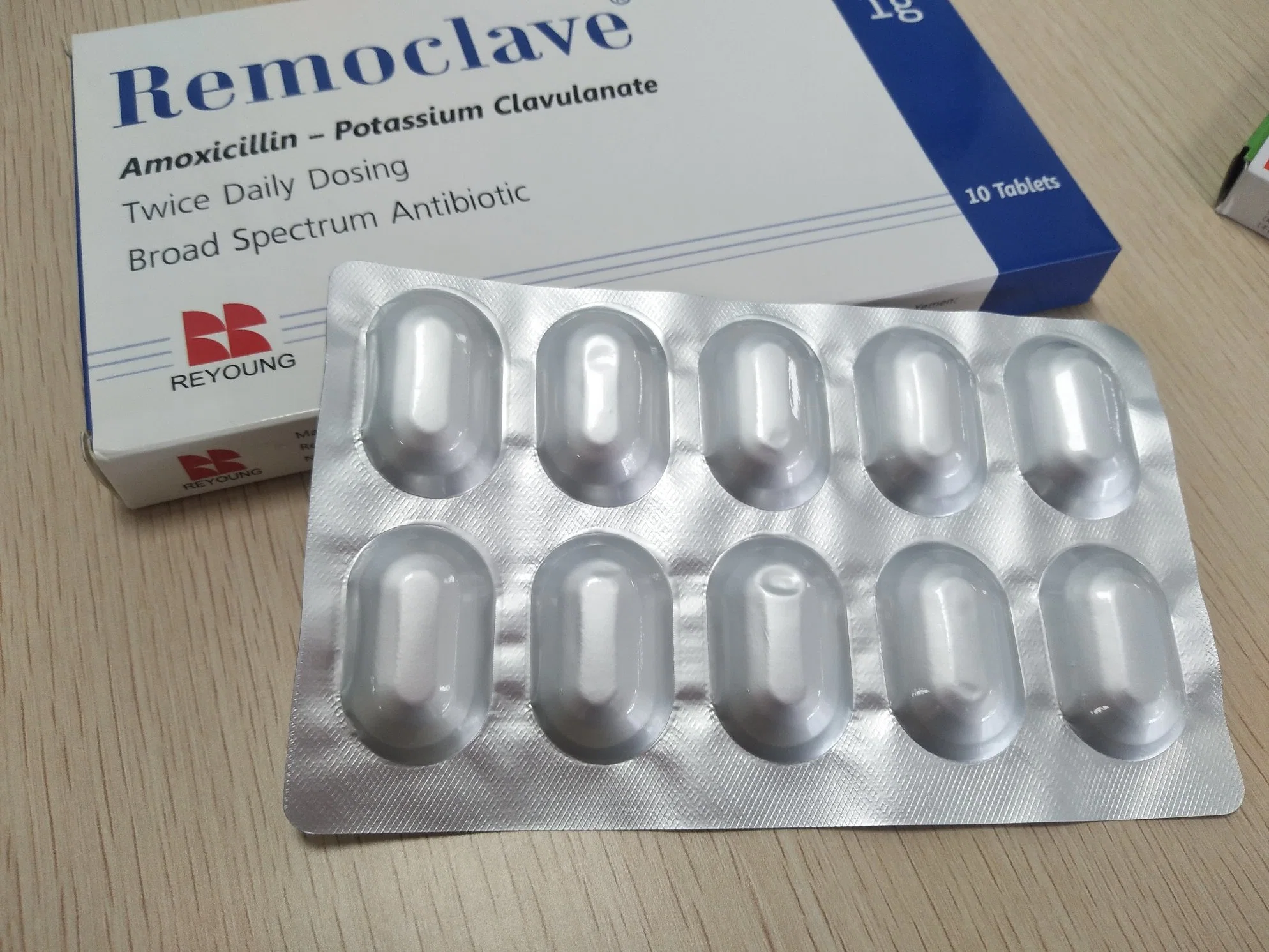 E amoxicilina clavulanato Tablet de potássio
