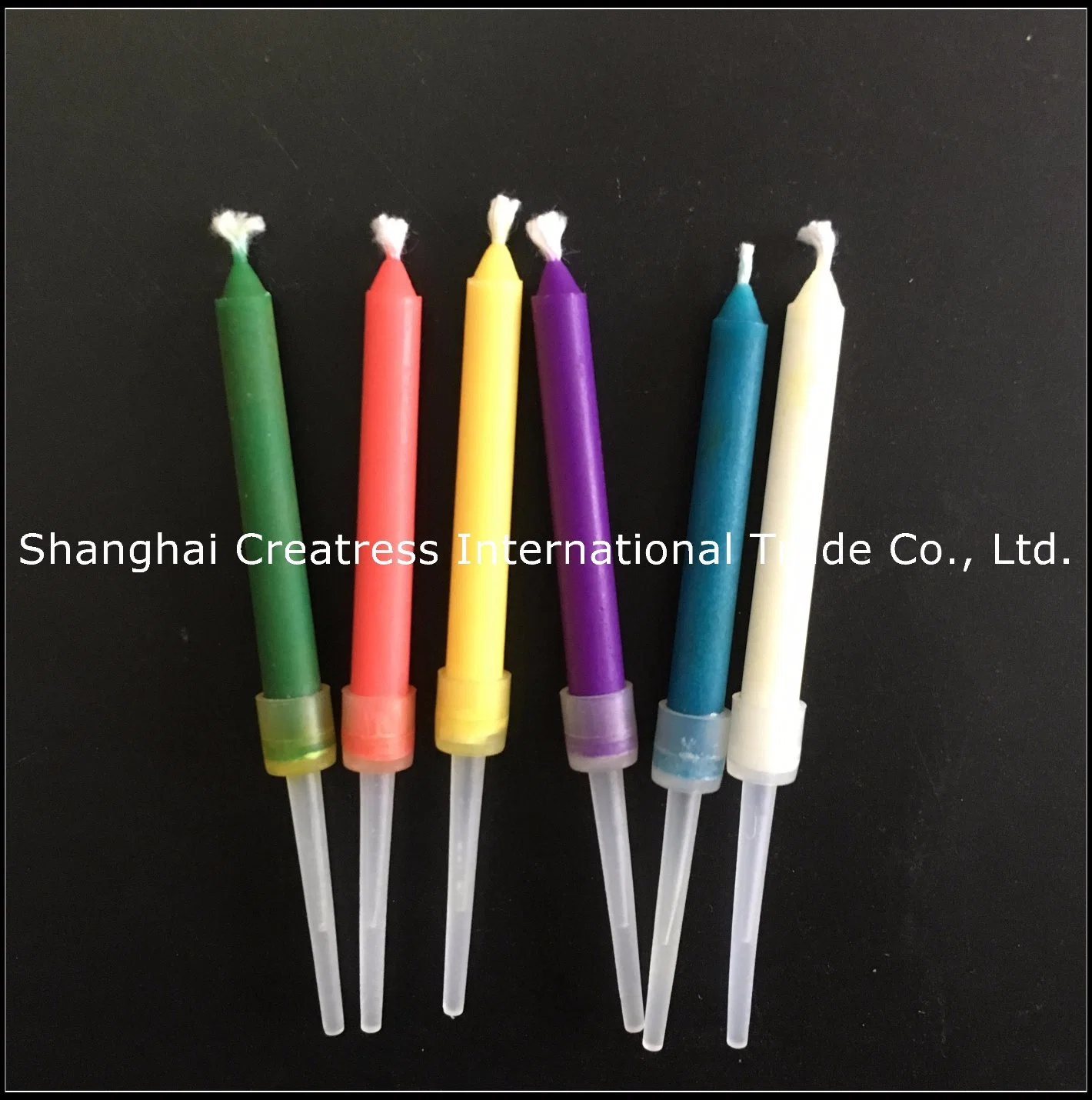 Wholesale/Supplier Colorful Sparkler Birthday Cake Candles Rainbow Flame Happy Birthday Candles