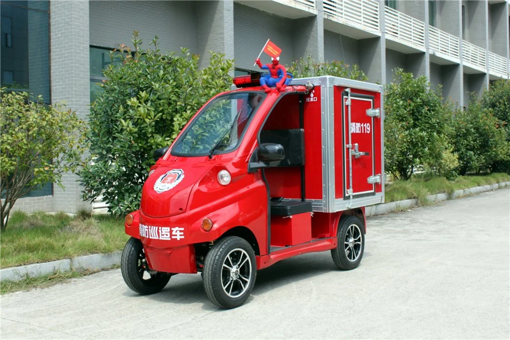 Mini Bomberos multifunción cargo pequeño camión de lucha contra incendios con caja