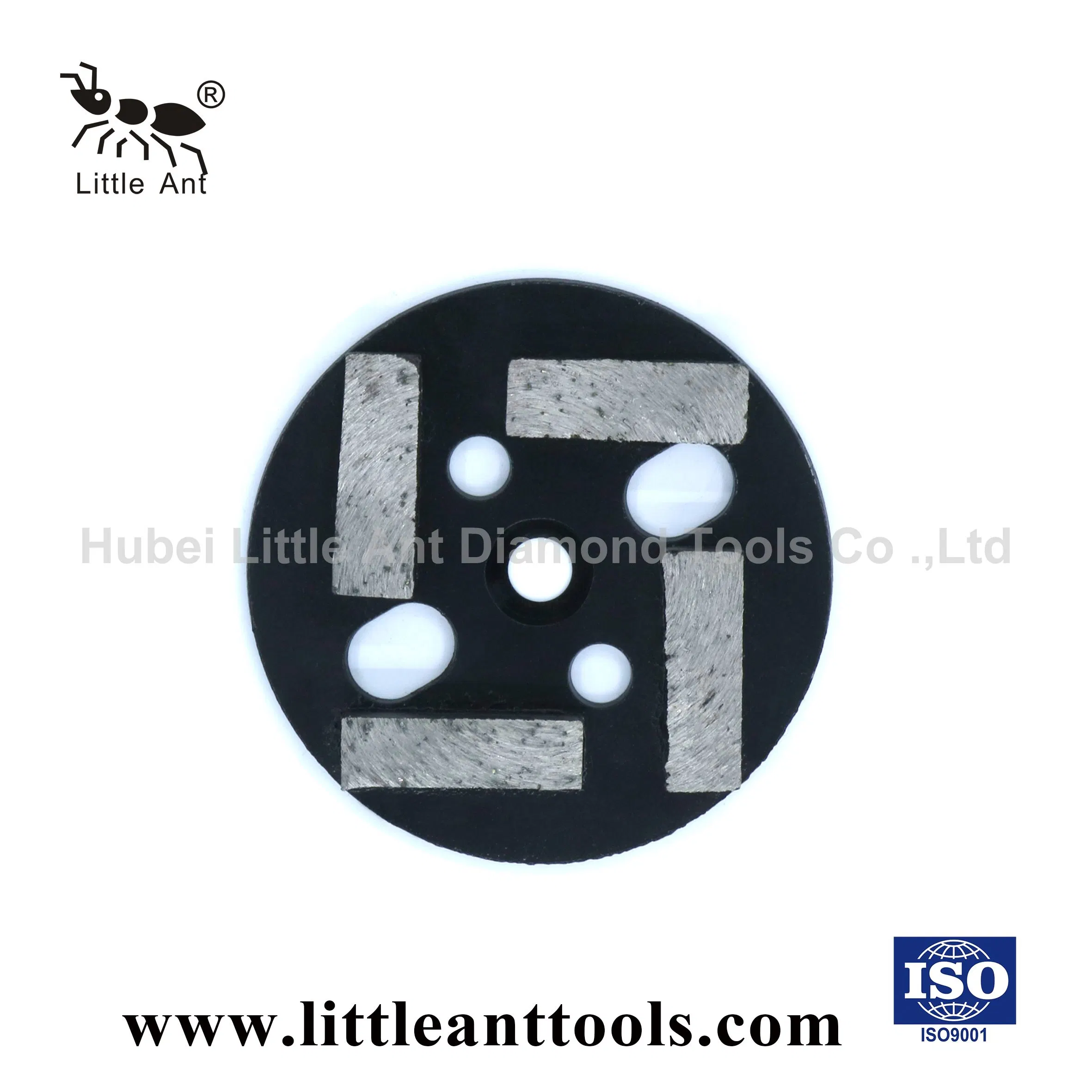 4"/100mm de suelo de hormigón Placa de trituración de metal herramienta de diamante con 4 segmentos