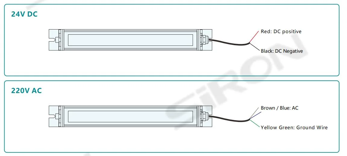 Lámpara de trabajo LED D203 de aluminio a prueba de explosión tubular SIRON IP67