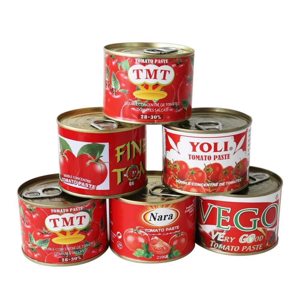 Tomato Paste China Factory Tomato Paste 70g*50tins Can Tomato Paste