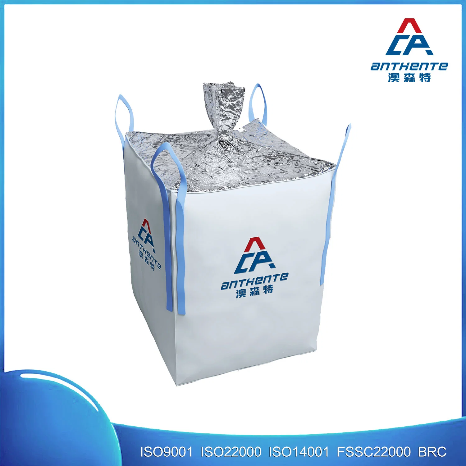 Anthente PP Woven Bulk Bag 1000kg 1500kg FIBC, Jumbo Big Bags, Plastic Big Bag